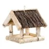 Vogelhaus Birke Mit Reisigdach, FSC®-Holz, Naturfarben, Ca. 25 X 26 X 26 Cm -Gartenbedarf Geschäft 0910100924 Vogelhaus Birke mit Reisigdach 26x26x25cm 55258