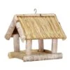 Vogelhaus Birke Mit Strohdach, 26 X 26 X 25 Cm -Gartenbedarf Geschäft 0910100925 Vogelhaus Birke mit Strohdach 26x26x25cm 55257