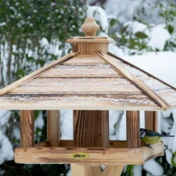 Kiefer-Vogelhaus 'Heat', Geflammt, 49 X 49 X 39 Cm -Gartenbedarf Geschäft 0910101501 Vogelfutterhaus Heat 2 118880