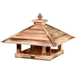Kiefer-Vogelhaus 'Heat', Geflammt, 49 X 49 X 39 Cm -Gartenbedarf Geschäft 0910101501 Vogelfutterhaus Heat 3 118881