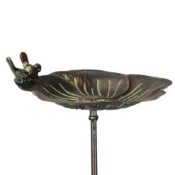 Vogeltränke Am Stab, Bronzeoptik, 25 X 24 X 8 Cm -Gartenbedarf Geschäft 0910170057 Vogeltraenke bronze am Stab zoom 117875