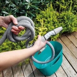 Aquapop Mit Selbstaufdehnbarem Schlauch, 5-15m, Aquamarin, Kunststoff / Polyester -Gartenbedarf Geschäft 0930200475 Aquapop mit 5 15m selbstaufdehnbarem Schlauch Aquamarin 2 58922