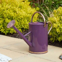 Metall-Gießkanne, Lila-pink, 4,5 Liter -Gartenbedarf Geschäft 0930401403 Giesskanne lila pink 2 105696