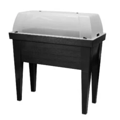 Hochbeet Mit Deckel, Anthrazit, Ca. 100 X 50 X 107 Cm -Gartenbedarf Geschäft 0980250129 Hochbeet mit Beinen und Deckel anthrazit L100xB50xH107cm1 74200