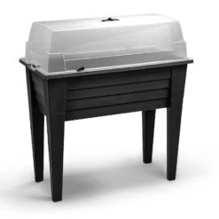 Hochbeet Mit Abnehmbaren Beinen & Deckel, Anthrazit, Ca. 78 X 40 X H 83 Cm -Gartenbedarf Geschäft 0980250195 Hochbeet mit abnehmbaren Beinen Haube anthrazit 1 121812