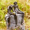 Gartenfigur "Froschkönig Paar" Von Rottenecker, Bronze, Höhe: 35 Cm -Gartenbedarf Geschäft 0980305931 froschkoenig paar wsp auf granit findling 55253