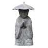 Mönch Betend Stehend, Grau, Steinguss, 60 X 27 X 22 Cm -Gartenbedarf Geschäft 0980306178 stehender Moench betend mit Hut 1 100493