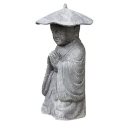 Mönch Betend Stehend, Grau, Steinguss, 60 X 27 X 22 Cm 5 Mönch Betend Stehend, Grau, Steinguss, 60 X 27 X 22 Cm -Gartenbedarf Geschäft 0980306178 stehender Moench betend mit Hut 2 100494