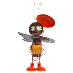 Biene Mit Regenschirm, Metall, 71 X 35 X 43 Cm -Gartenbedarf Geschäft 0980306336 Koelle Biene mit Regenschirm 4 85629