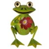 Metall-Frosch Mit Blume, 22 X 19 X 19 Cm 2 Metall-Frosch Mit Blume, 22 X 19 X 19 Cm -Gartenbedarf Geschäft 0980306353 Koelle Frosch mit Blume sitzend 107071
