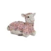 Dekofigur Blumenschaf Liegend, Weiß/rosa, 22 X 41 X 22 Cm -Gartenbedarf Geschäft 0980306450 Blumenschaf liegend 122162