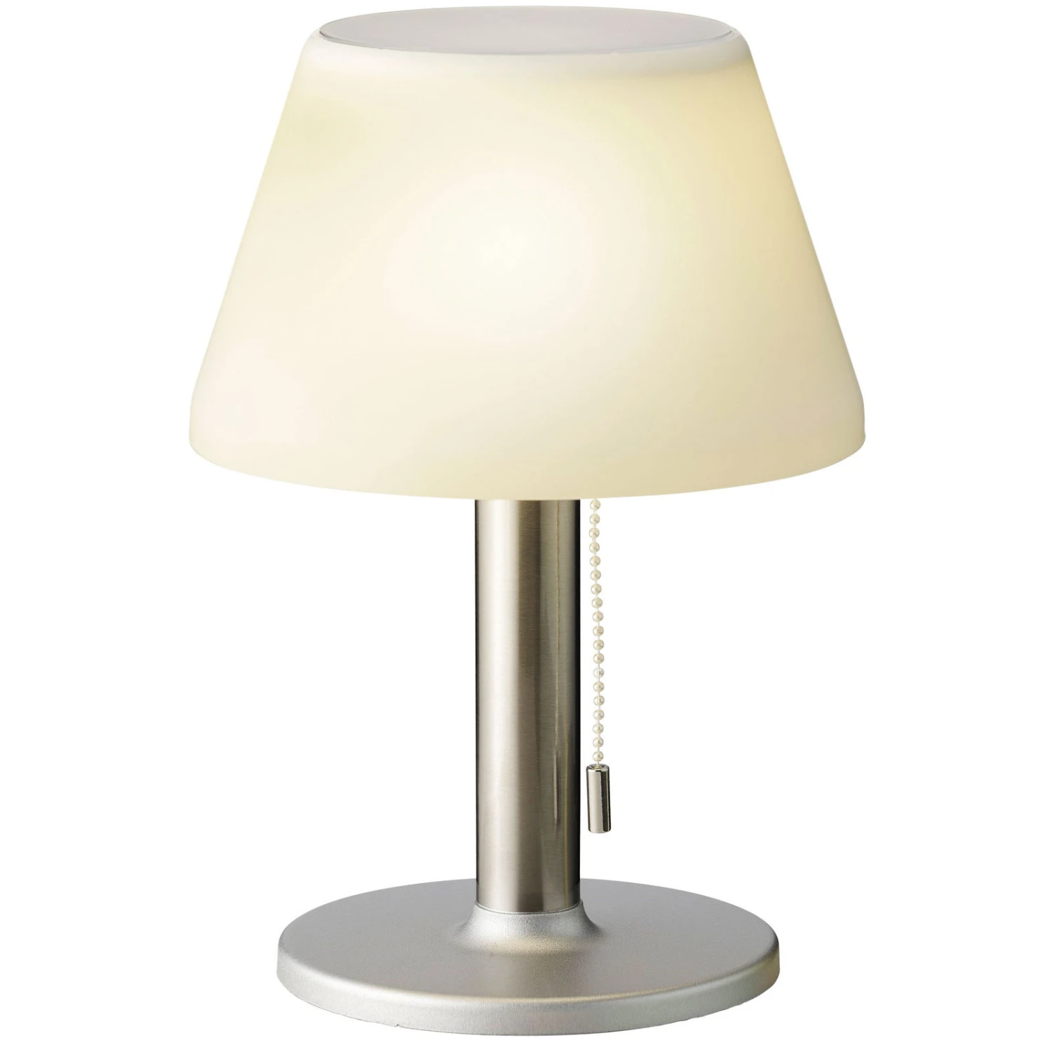 LED-Solartischleuchte, Weiß/grau, 27,8 X Ø 20 Cm 3 LED-Solartischleuchte, Weiß/grau, 27,8 X Ø 20 Cm