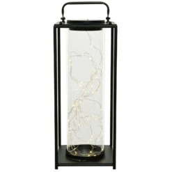 LED-Solarleuchte, Solarglasgefäß, Sockelleuchte