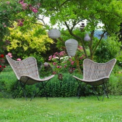 Bistro-Set 'Butterfly', 3-tlg., Braun -Gartenbedarf Geschäft 2950100589 2950100670 2950100680 2950100686 2950100689 3910302628 113717 3