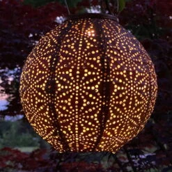 Solarlaterne 'Round 20', Kupfer, Ø 20 X 18 Cm