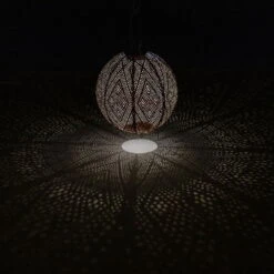 Solarlaterne 'Round 30', Helltaupe, Ø 30 X 29 Cm -Gartenbedarf Geschäft 2950100679 2950100680 Rond 30 105792