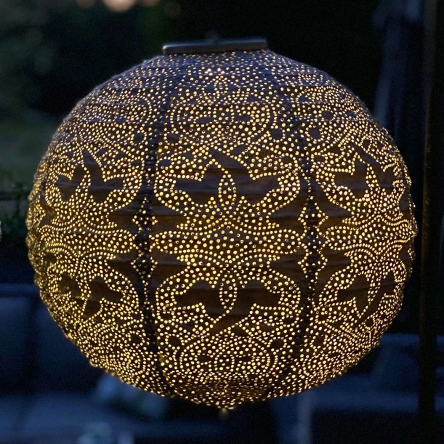 Solarlaterne 'Round 30', Taupe, Ø 30 X 29 Cm 4 Solarlaterne 'Round 30', Taupe, Ø 30 X 29 Cm – Bild 2