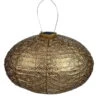 Solarlaterne 'Oval 40', Gold, Ø 40 X 27 Cm -Gartenbedarf Geschäft 2950100683 Oval 40 105826