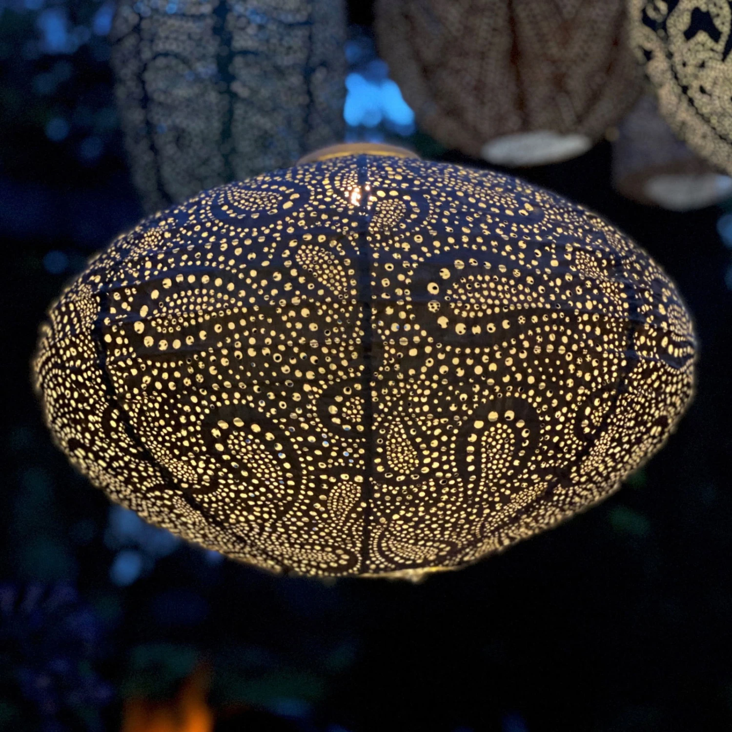 Solarlaterne 'Oval 40', Taupe, Ø 40 X 27 Cm 5 Solarlaterne 'Oval 40', Taupe, Ø 40 X 27 Cm – Bild 3