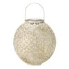 Solarlaterne Damast, Creme, Ø 18 Cm -Gartenbedarf Geschäft 2950100723 Solarlaterne Damast klein warmweiss Creme D18cm 1 118832