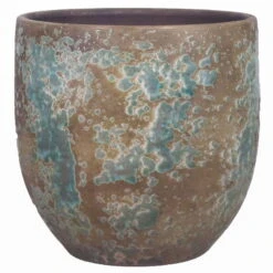 Übertopf "Luuk", Keramik, Grün, 20 Cm