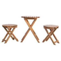 Kölle Hocker 'Moon' Klappbar, Ø Ca. 40 Cm, Aus FSC®-Akazienholz