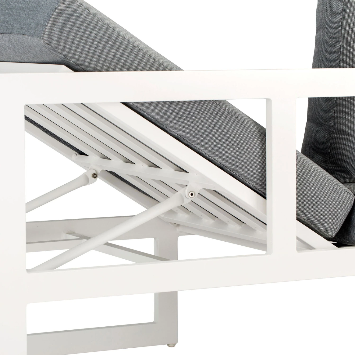 Best Loungeset "Rhodos" 3tlg. Weiß, Modernes Design, Komfortabel, Groß 5 Best Loungeset "Rhodos" 3tlg. Weiß, Modernes Design, Komfortabel, Groß – Bild 3