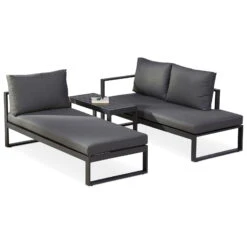 Gartenbedarf Geschäft -Gartenbedarf Geschäft 3910302684 Loungegruppe Navarino 4tlg anthrazit anthrazit 5 100746