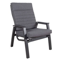 Loungesessel 'Paris', Grau/schwarz -Gartenbedarf Geschäft 3910302694 Loungesessel Paris inkl Auflage 13 118550