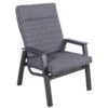 Loungesessel 'Paris', Grau/schwarz -Gartenbedarf Geschäft 3910302694 Loungesessel Paris inkl Auflage 15 118547