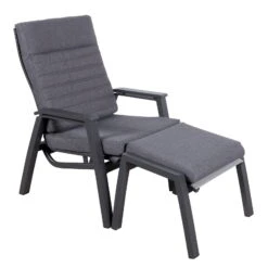 Loungesessel 'Paris', Grau/schwarz -Gartenbedarf Geschäft 3910302694 Loungesessel Paris inkl Auflage 8 118555