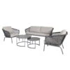 Lounge-Set 'Eagle', 5-teilig -Gartenbedarf Geschäft 3910302708 Loungeset Eagle 5tlg Stahlgestell inkl Auflagenset 4 118530