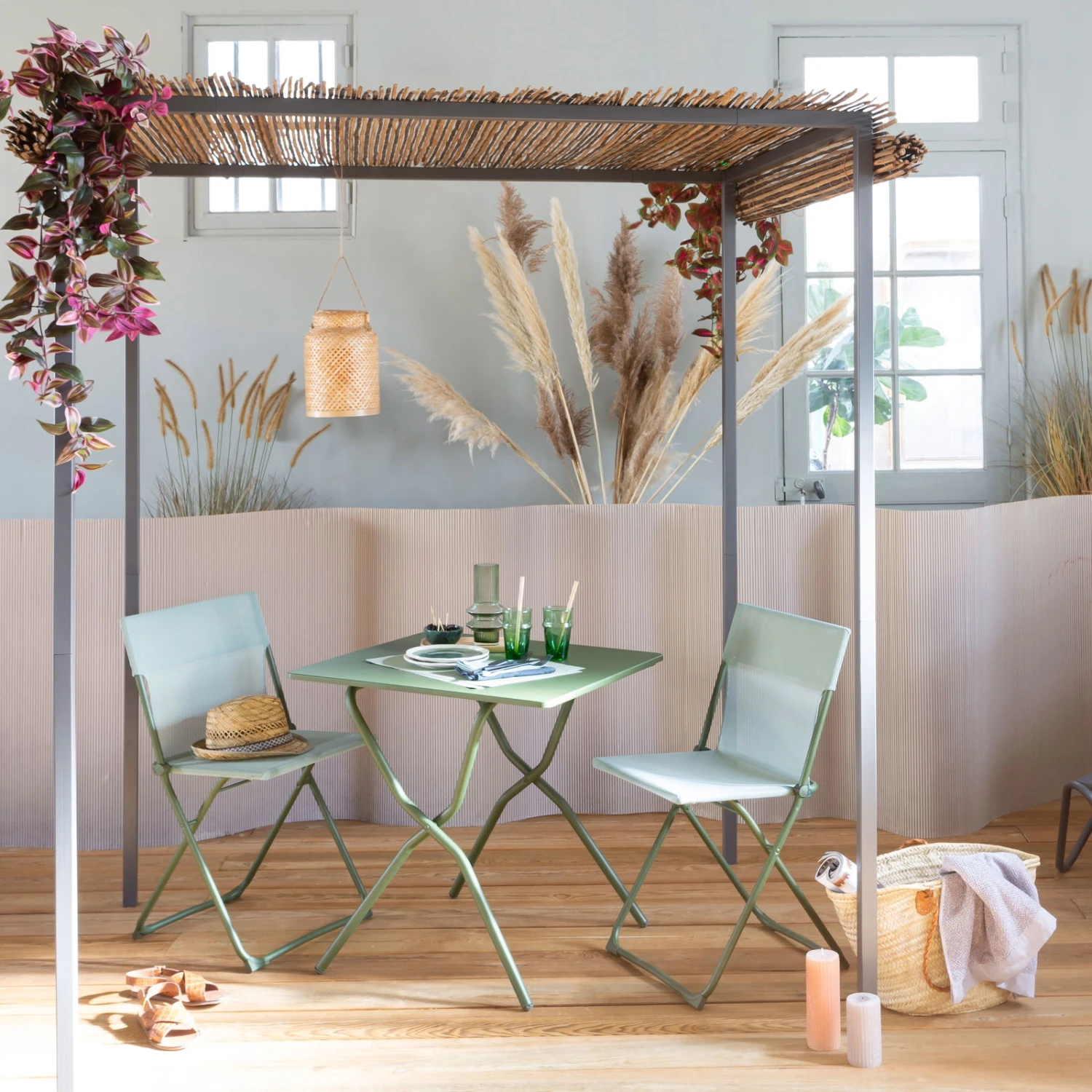 Lafuma Klappstuhl 'Chaise Balcony II', Moos, Ca. 83 X 44 X 48 Cm 3 Lafuma Klappstuhl 'Chaise Balcony II', Moos, Ca. 83 X 44 X 48 Cm