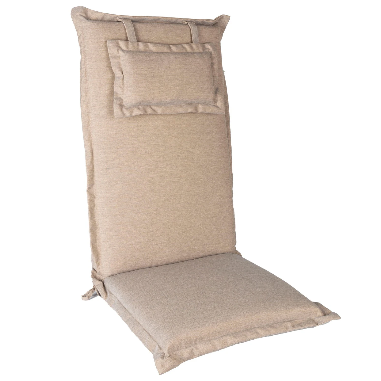 Hochlehnerauflage Vigore 60 Grau/braun Meliert, Ca. 129x54x8 Cm 4 Hochlehnerauflage Vigore 60 Grau/braun Meliert, Ca. 129x54x8 Cm – Bild 2