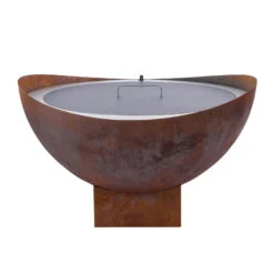 Feuerstelle 'Wave', Rost, Edelstahl, Ca. 100 X 55 X 100 Cm -Gartenbedarf Geschäft 3920100768 Feuerstelle WAVE rost ca100x55x100cm 1 119657