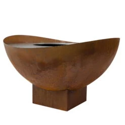 Feuerstelle 'Wave', Rost, Edelstahl, Ca. 100 X 55 X 100 Cm -Gartenbedarf Geschäft 3920100768 Feuerstelle WAVE rost ca100x55x100cm 4 119658