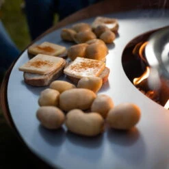 Feuerstelle 'Wave', Rost, Edelstahl, Ca. 100 X 55 X 100 Cm -Gartenbedarf Geschäft 3920100768 Feuerstelle WAVE rost ca100x55x100cm 1 125244