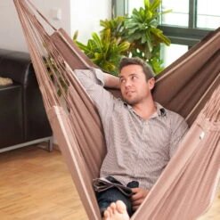 LA SIESTA Hängestuhl Lounger Habana Chocolate, Aus Bio-Baumwolle 13 LA SIESTA Hängestuhl Lounger Habana Chocolate, Aus Bio-Baumwolle -Gartenbedarf Geschäft 3940200258 Haengestuhl Lounger Habana chocolate BioBaumwolle 47086