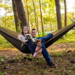 LA SIESTA Doppel-Reisenhängematte Colibri 3.0, Canyon, Bis 180 Kg, Reißfest, Leicht -Gartenbedarf Geschäft 3940200287 Doppel Reisehaengematte Colibri 3 0 Canyon Nylon Stoff 4 61165