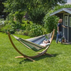 LA SIESTA Hängematte 'Modesta', Olive, L 300 X B 140 Cm 16 LA SIESTA Hängematte 'Modesta', Olive, L 300 X B 140 Cm -Gartenbedarf Geschäft 3940200331 Single Haengematte Modesta Olive Bio Baumwolle 4 106174