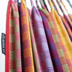 LA SIESTA Doppel-Hängematte 'Modesta', Flowers, 350 X 160 Cm -Gartenbedarf Geschäft 3940200339 Doppel Haengematte Flora Flowers Bio Baumwolle 5 106121