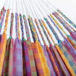 LA SIESTA Doppel-Hängematte 'Modesta', Flowers, 350 X 160 Cm -Gartenbedarf Geschäft 3940200339 Doppel Haengematte Flora Flowers Bio Baumwolle 6 106122