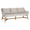 Best Lounge-Couch "Paterna" 3-Sitzer, Mit Auflage -Gartenbedarf Geschäft 3950100795 LoungeCouch Paterna 3Sitzer Teakholz inkl Auflage 34739