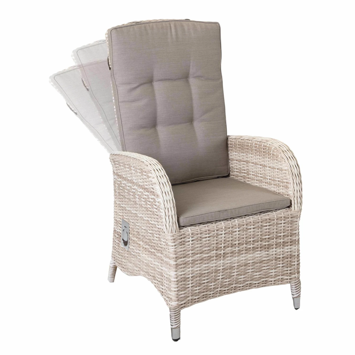 Kölle Geflechtsessel "Colorado" Verstellbar, Mixgrau, Inkl. Auflage 5 Kölle Geflechtsessel "Colorado" Verstellbar, Mixgrau, Inkl. Auflage – Bild 3