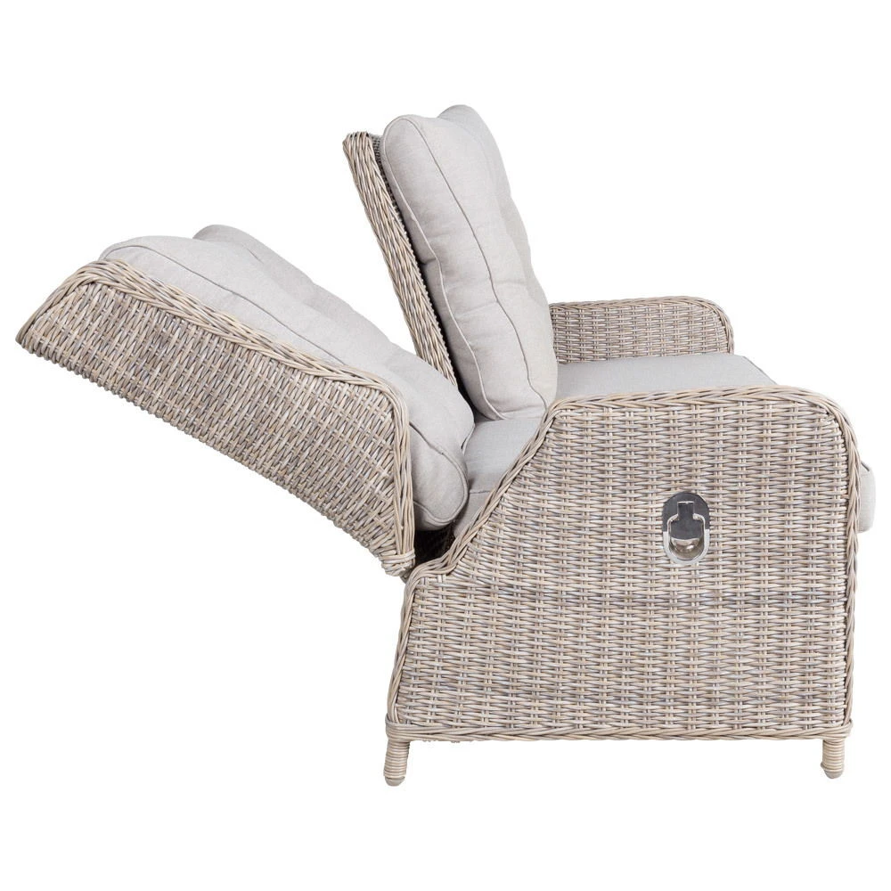 Kölle Geflechtbank 'Heidelberg' 2,5 Sitzer, Inkl. Auflage Stone Grey 7 Kölle Geflechtbank 'Heidelberg' 2,5 Sitzer, Inkl. Auflage Stone Grey – Bild 5