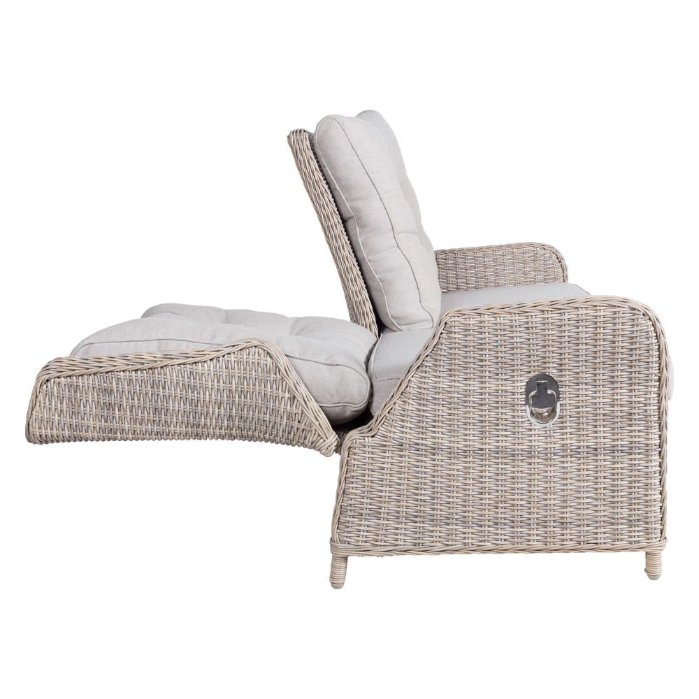 Kölle Geflechtbank 'Heidelberg' 2,5 Sitzer, Inkl. Auflage Stone Grey 8 Kölle Geflechtbank 'Heidelberg' 2,5 Sitzer, Inkl. Auflage Stone Grey – Bild 6