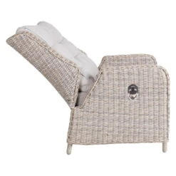 Kölle Geflecht-Sessel Jumbo Inkl. Hocker, Mit Auflage -Gartenbedarf Geschäft 3950100895 Geflechtsessel Jumbo Koelle inkl Hocker rattanbraun inkl Auflage 03 47966