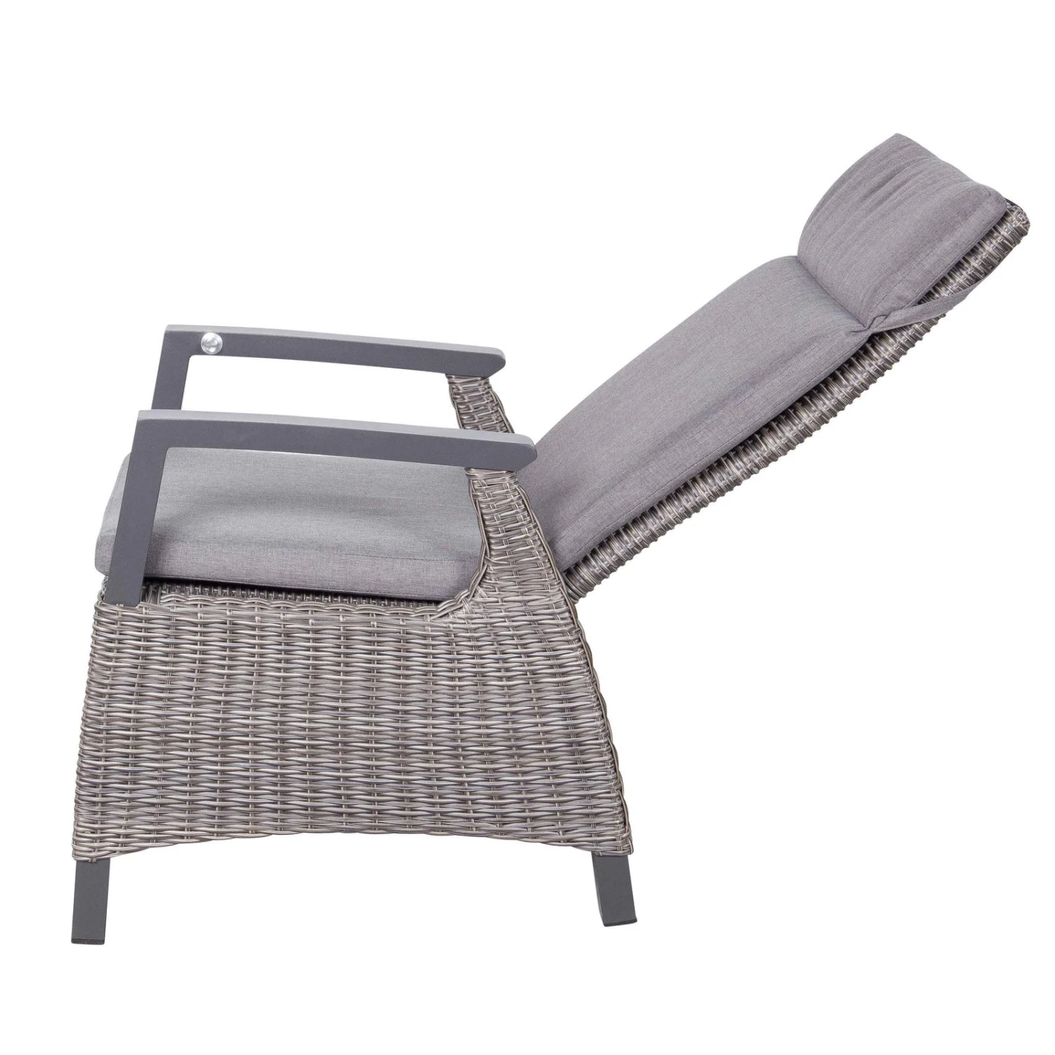 Kölle Sessel 'Bremen', Verstellbare Rückenlehne, Alu, Kunstrattan, 109 X 72 Cm 6 Kölle Sessel 'Bremen', Verstellbare Rückenlehne, Alu, Kunstrattan, 109 X 72 Cm – Bild 4