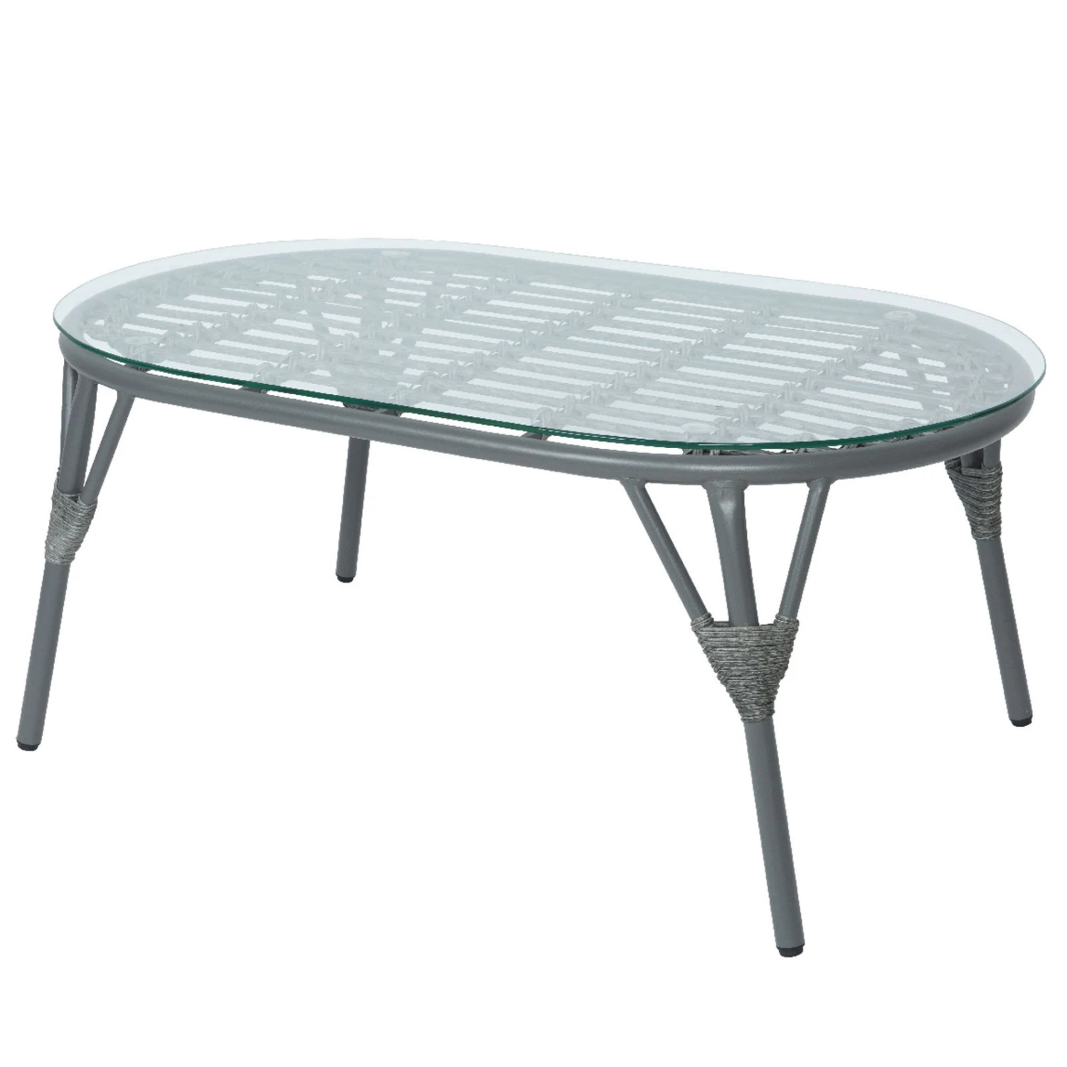 Loungegruppe 'Evora', 4-teilig, Grau 7 Loungegruppe 'Evora', 4-teilig, Grau – Bild 5