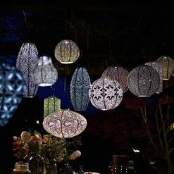 Solarlaterne 'Bulb 16 Occult', Gold, Ø 16 X 20 Cm -Gartenbedarf Geschäft 72462 lumiz EB8 3348 123926 11